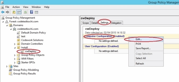 cwClientDeploy.bat dosyasını GPO ile çalıştırmak