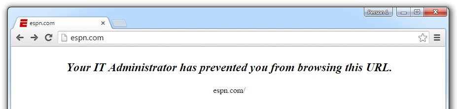 URL Engellendi Mesajı