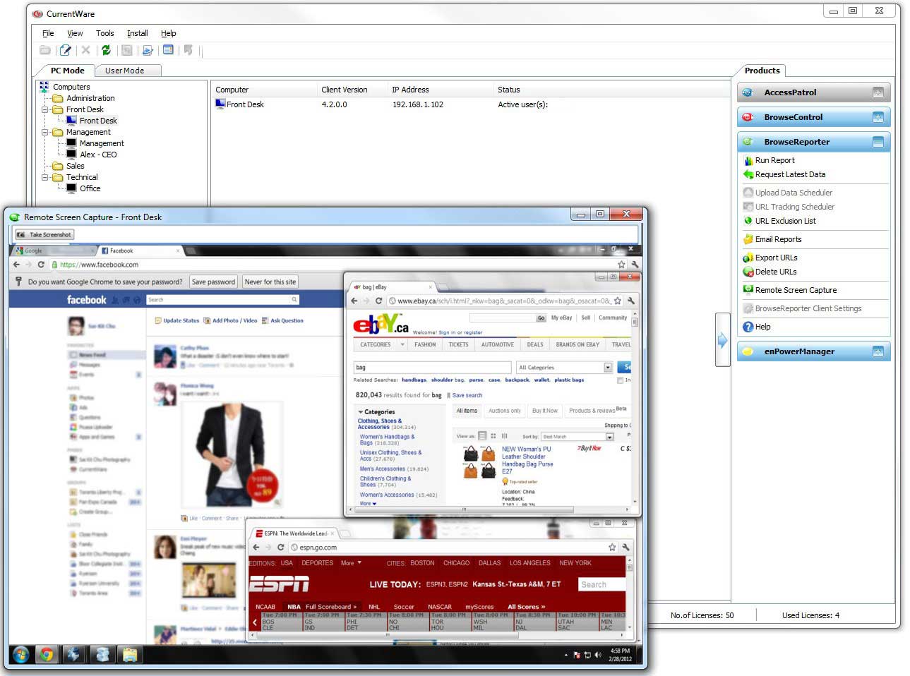 Uzaktan ekran yakalama