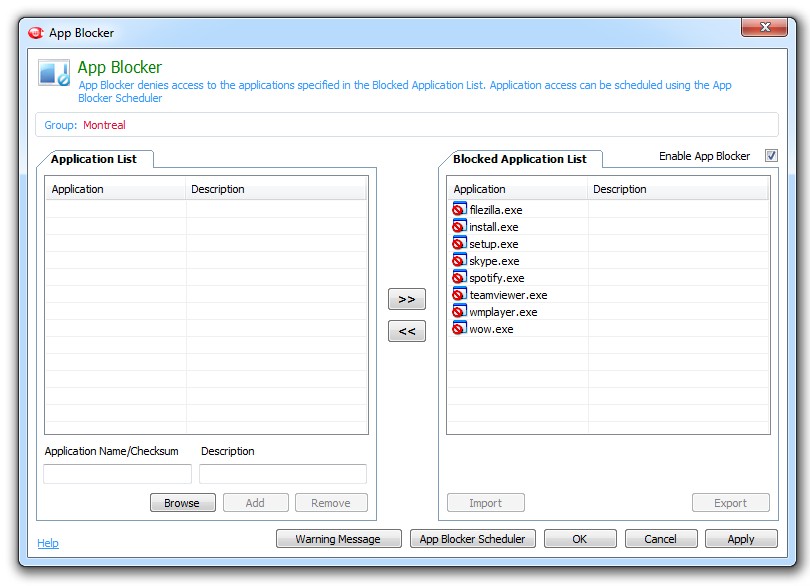 Windows Uygulamalarını Engelle
